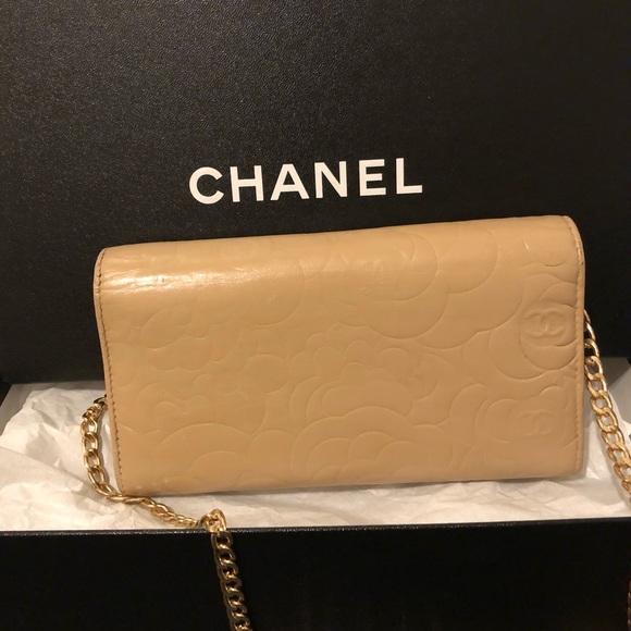 FLAWED✨ Chanel wallet WOC crossbody authentic - Picture 3 of 14